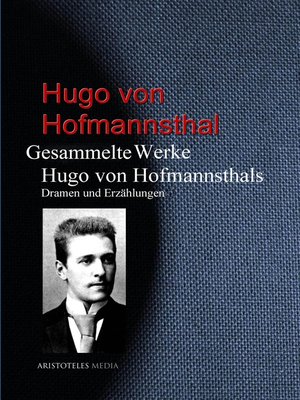 cover image of Gesammelte Werke Hugo von Hofmannsthals